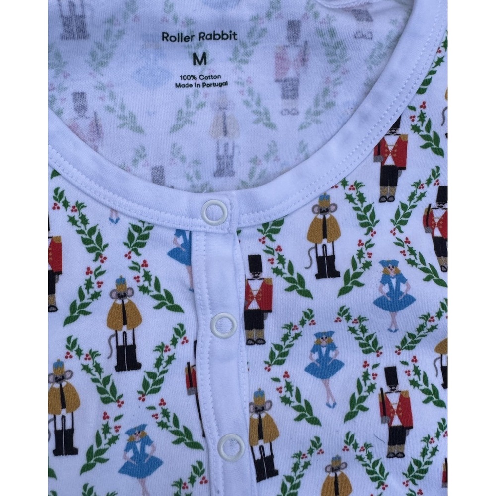 Roller Rabbit Nutcracker Christmas Long Sleeve Pajama Set Medium NWOT